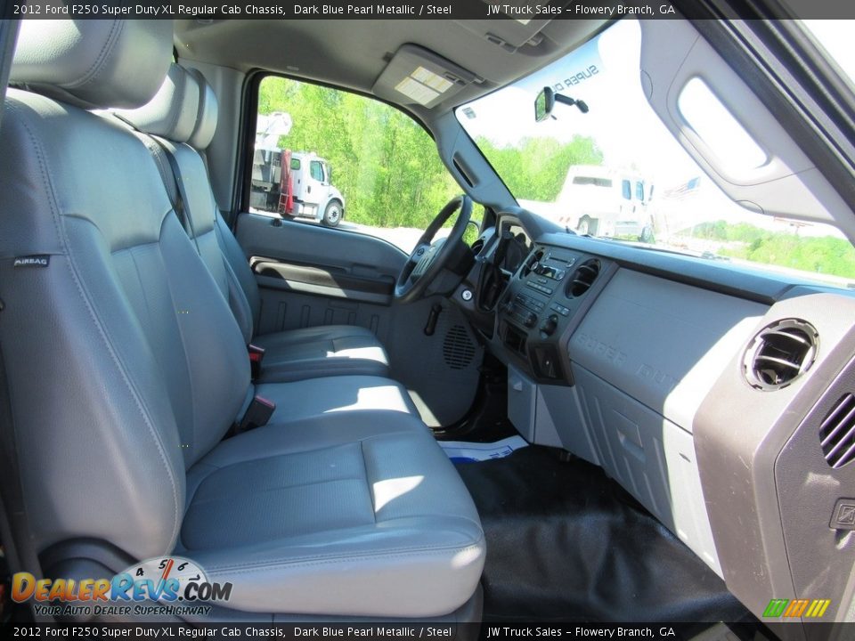 2012 Ford F250 Super Duty XL Regular Cab Chassis Dark Blue Pearl Metallic / Steel Photo #23