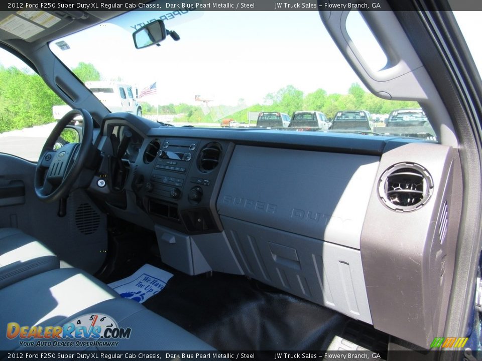 2012 Ford F250 Super Duty XL Regular Cab Chassis Dark Blue Pearl Metallic / Steel Photo #24
