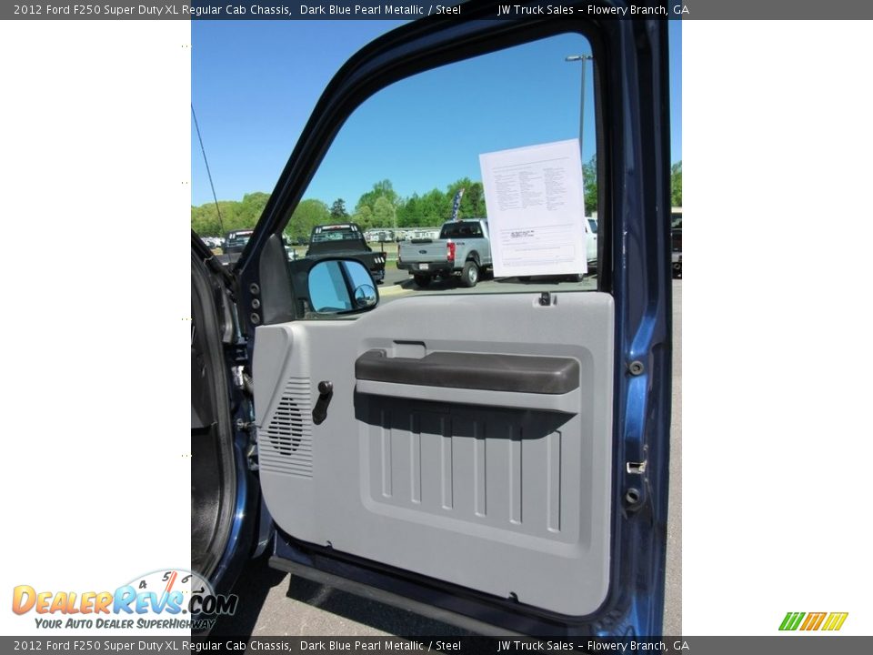 2012 Ford F250 Super Duty XL Regular Cab Chassis Dark Blue Pearl Metallic / Steel Photo #25