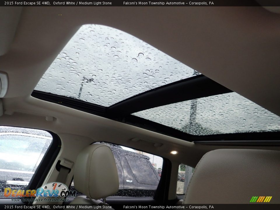 2015 Ford Escape SE 4WD Oxford White / Medium Light Stone Photo #21