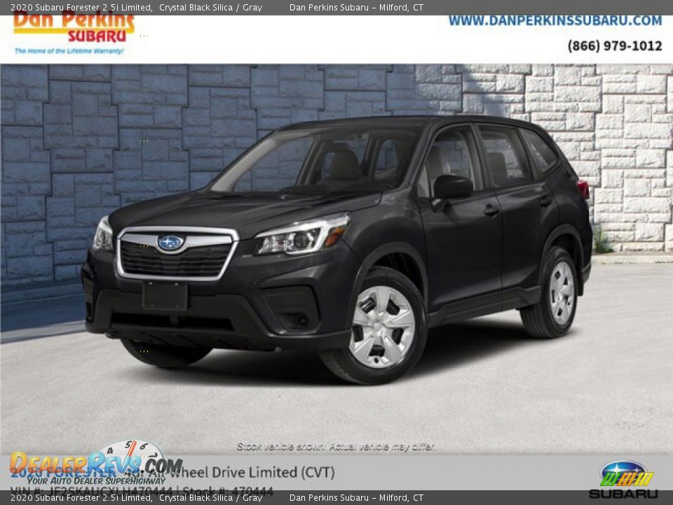 2020 Subaru Forester 2.5i Limited Crystal Black Silica / Gray Photo #1