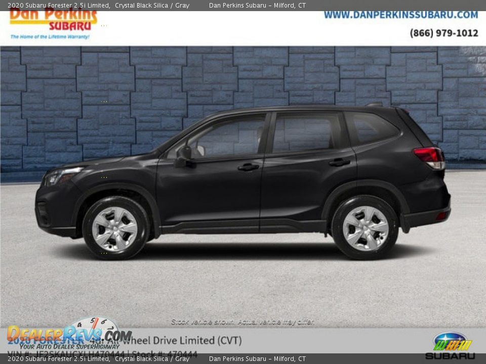 2020 Subaru Forester 2.5i Limited Crystal Black Silica / Gray Photo #2