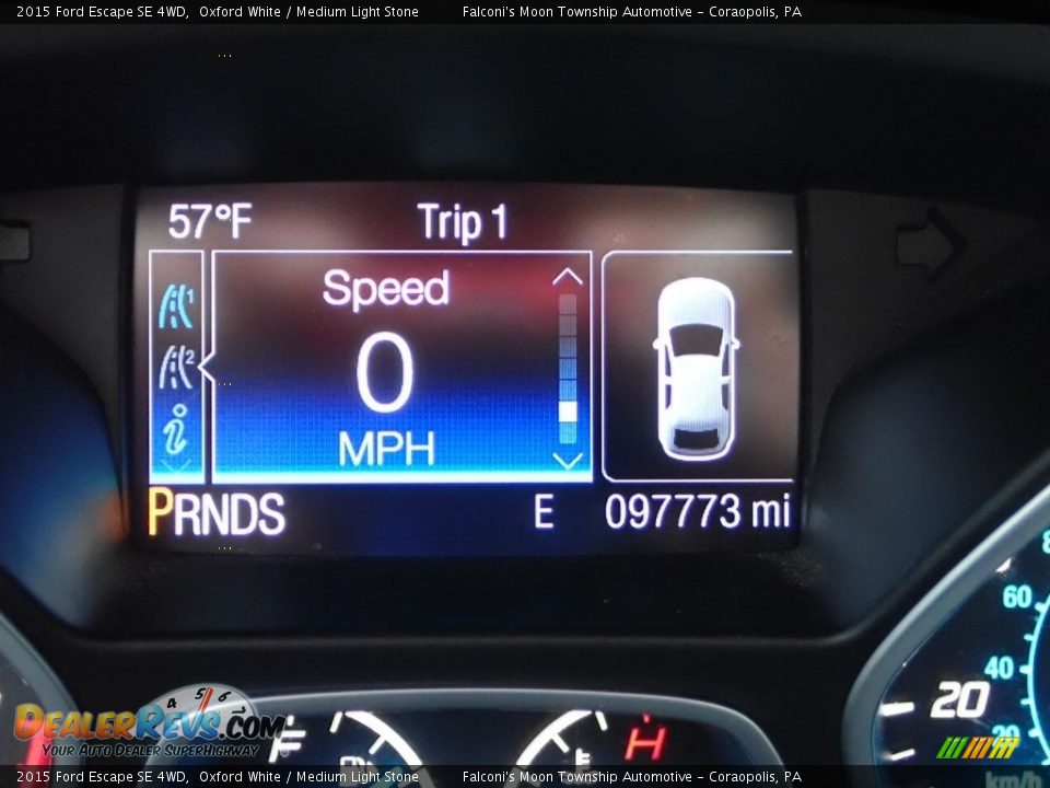 2015 Ford Escape SE 4WD Oxford White / Medium Light Stone Photo #24