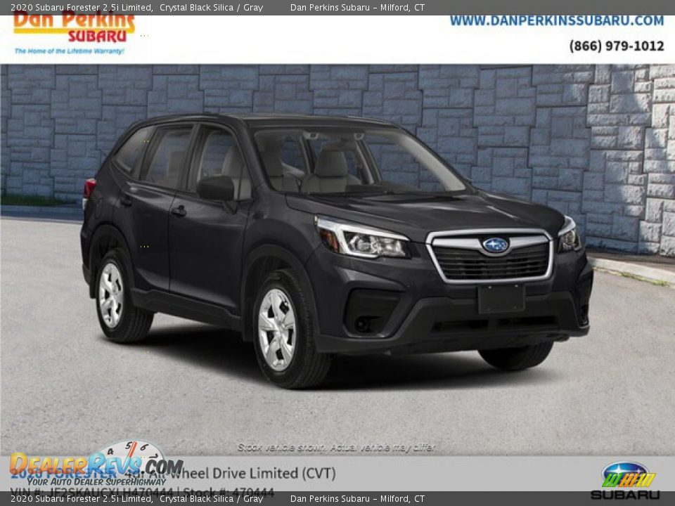 2020 Subaru Forester 2.5i Limited Crystal Black Silica / Gray Photo #4