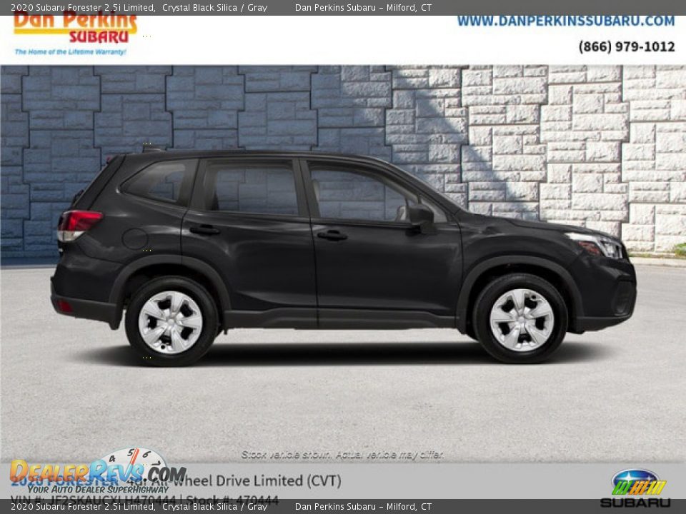 2020 Subaru Forester 2.5i Limited Crystal Black Silica / Gray Photo #5