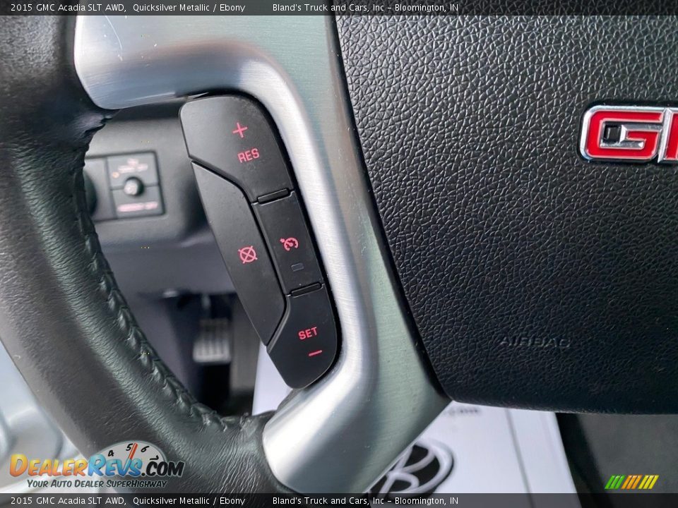 2015 GMC Acadia SLT AWD Quicksilver Metallic / Ebony Photo #19
