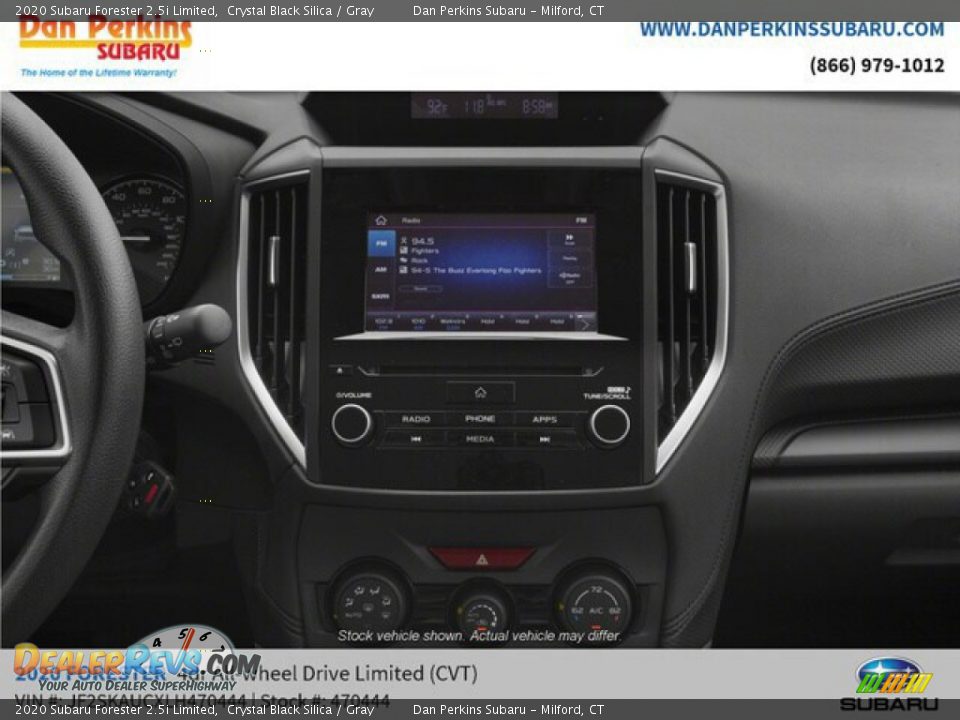 2020 Subaru Forester 2.5i Limited Crystal Black Silica / Gray Photo #12