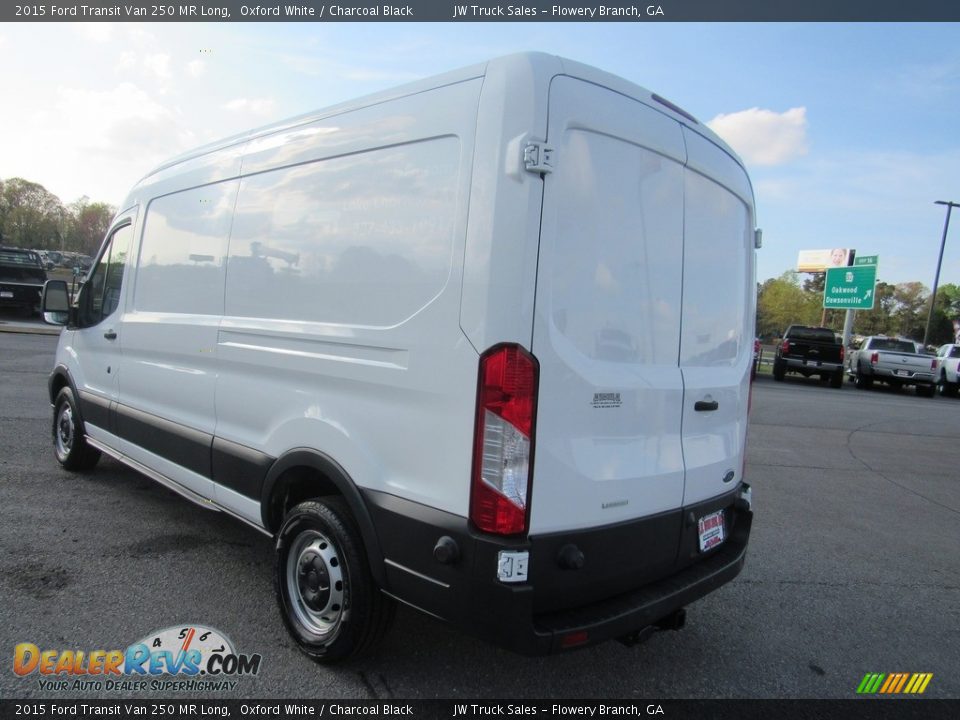 2015 Ford Transit Van 250 MR Long Oxford White / Charcoal Black Photo #3