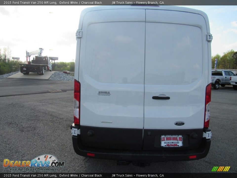 2015 Ford Transit Van 250 MR Long Oxford White / Charcoal Black Photo #4