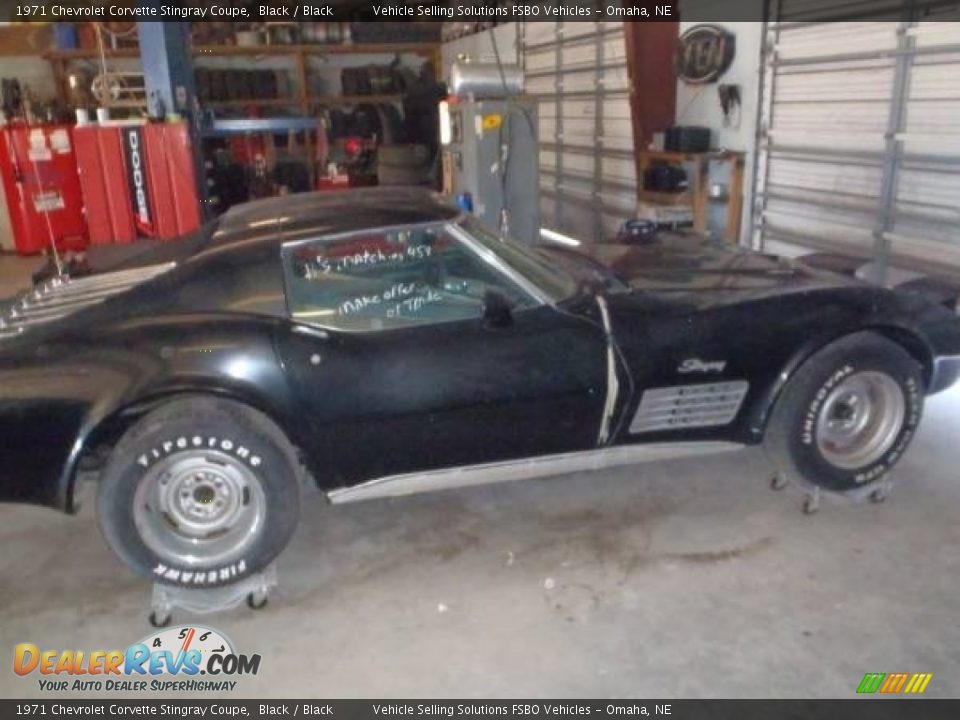 1971 Chevrolet Corvette Stingray Coupe Black / Black Photo #1