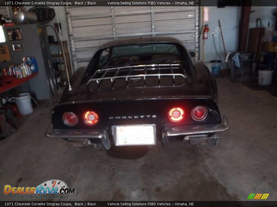 1971 Chevrolet Corvette Stingray Coupe Black / Black Photo #3