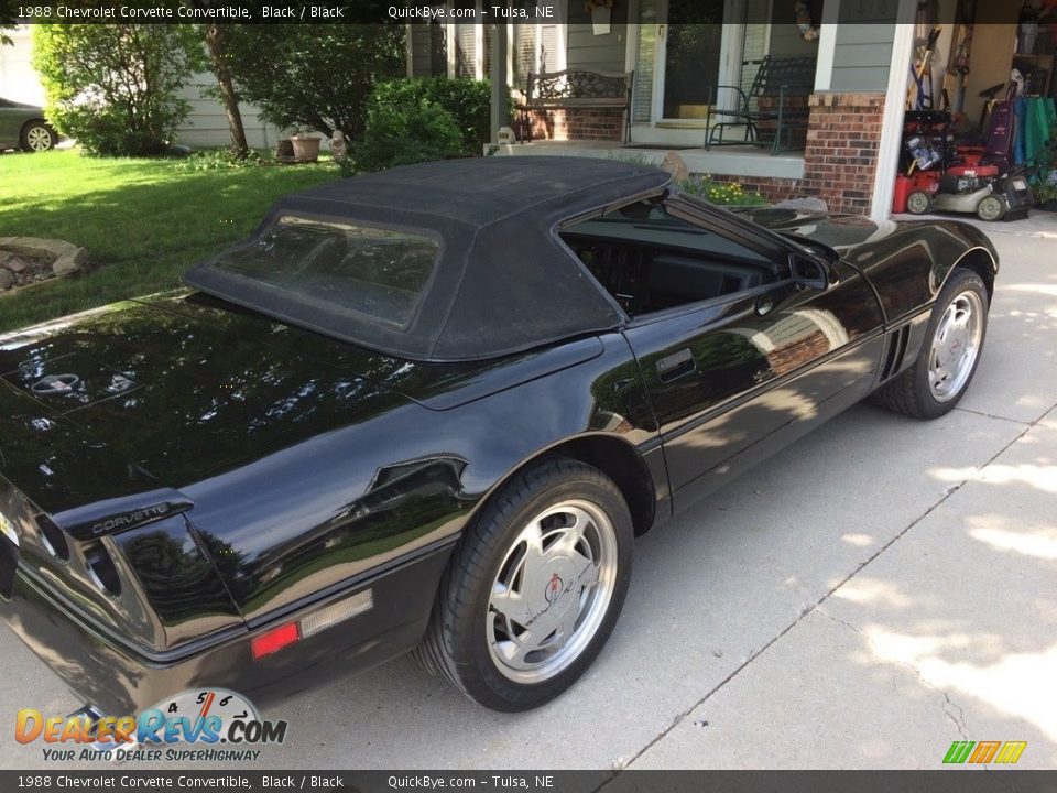 1988 Chevrolet Corvette Convertible Black / Black Photo #2