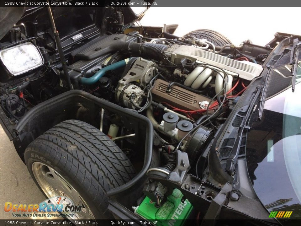 1988 Chevrolet Corvette Convertible Black / Black Photo #5