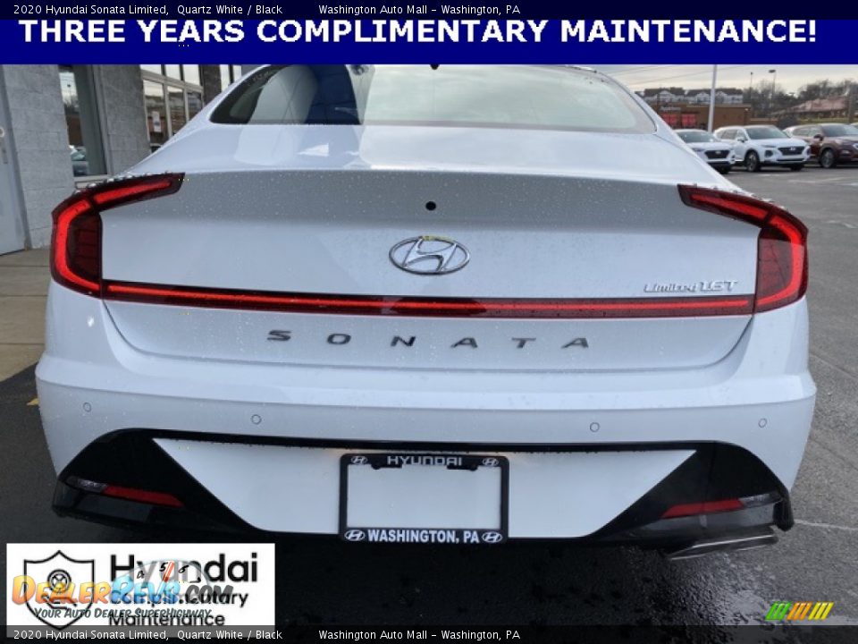 2020 Hyundai Sonata Limited Quartz White / Black Photo #5