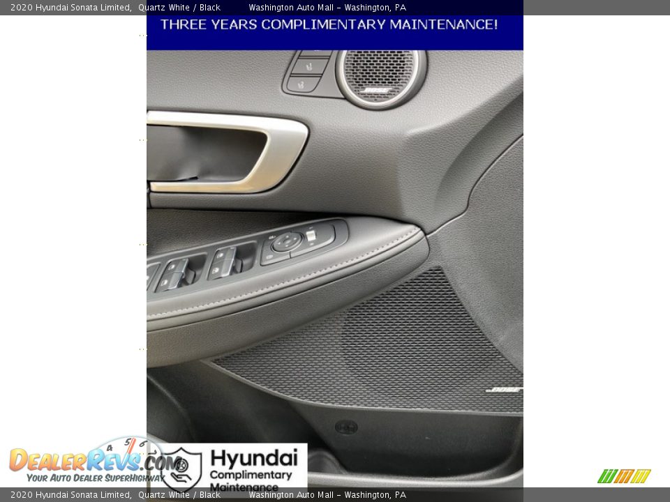 2020 Hyundai Sonata Limited Quartz White / Black Photo #12