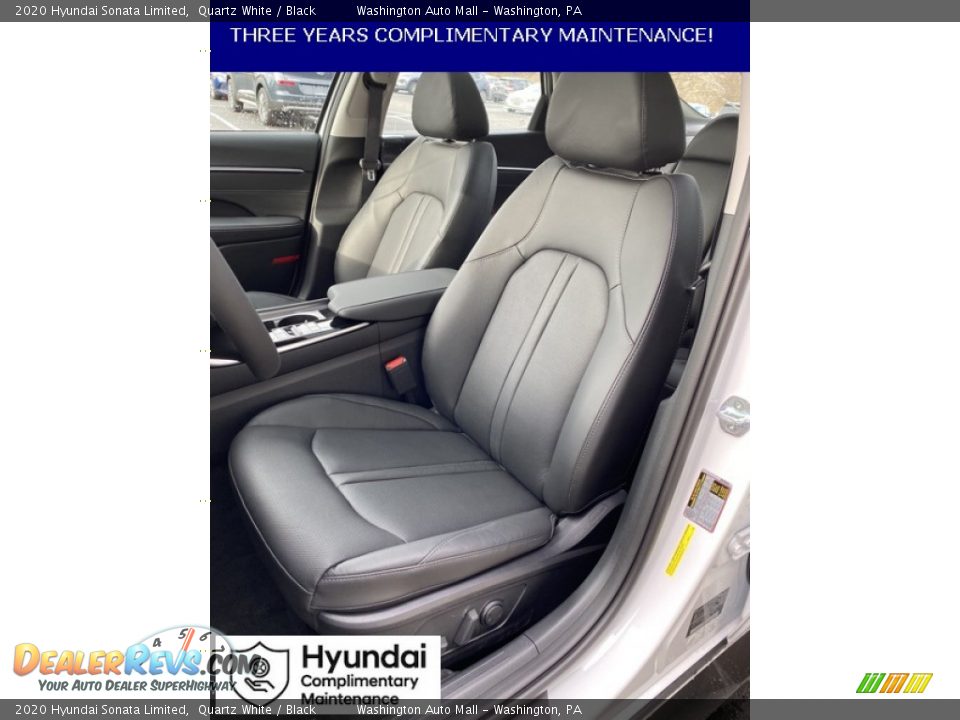 2020 Hyundai Sonata Limited Quartz White / Black Photo #15