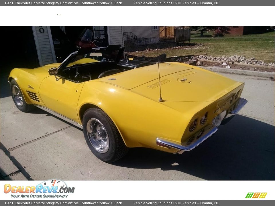 Sunflower Yellow 1971 Chevrolet Corvette Stingray Convertible Photo #4