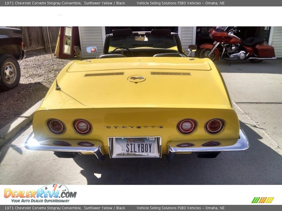 1971 Chevrolet Corvette Stingray Convertible Sunflower Yellow / Black Photo #5