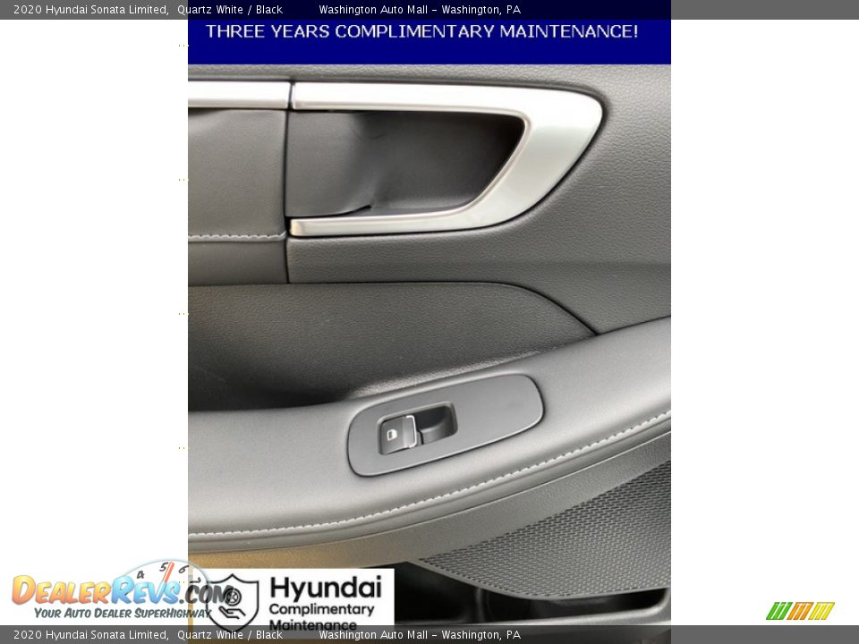 2020 Hyundai Sonata Limited Quartz White / Black Photo #18