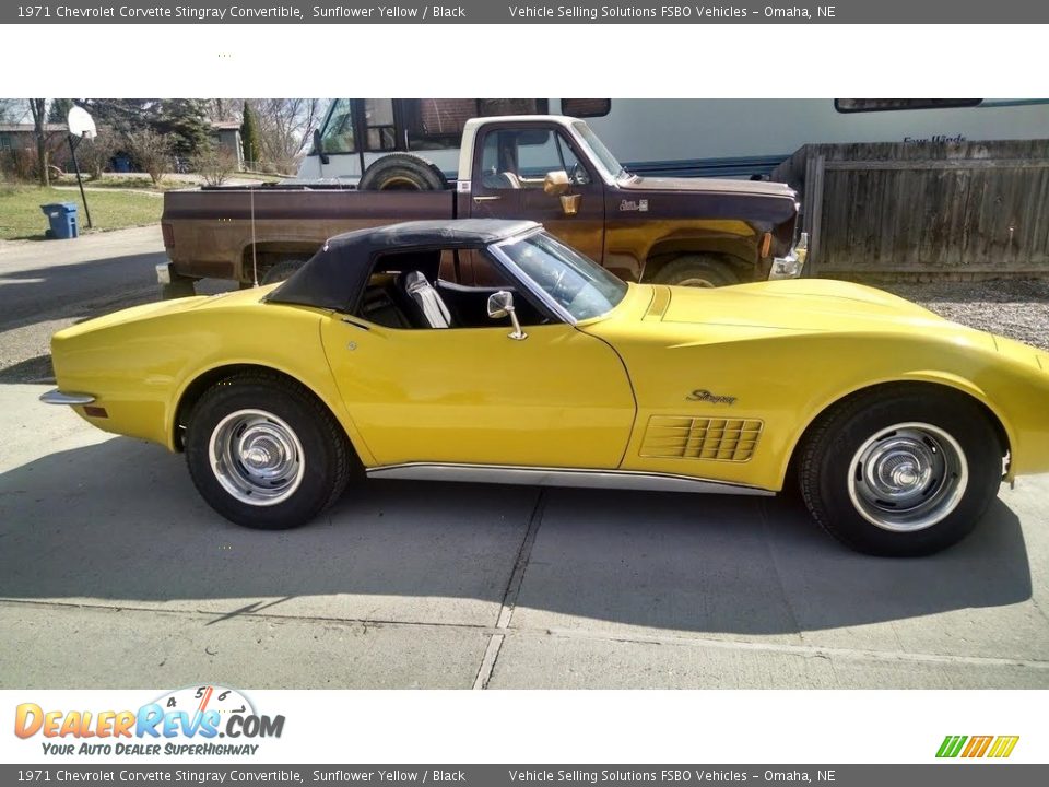 Sunflower Yellow 1971 Chevrolet Corvette Stingray Convertible Photo #7