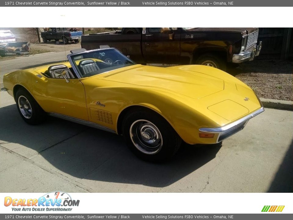 Sunflower Yellow 1971 Chevrolet Corvette Stingray Convertible Photo #8