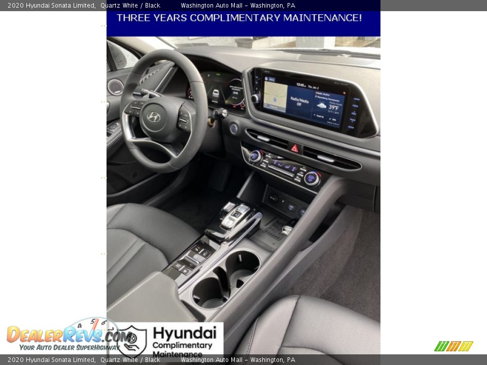 2020 Hyundai Sonata Limited Quartz White / Black Photo #26