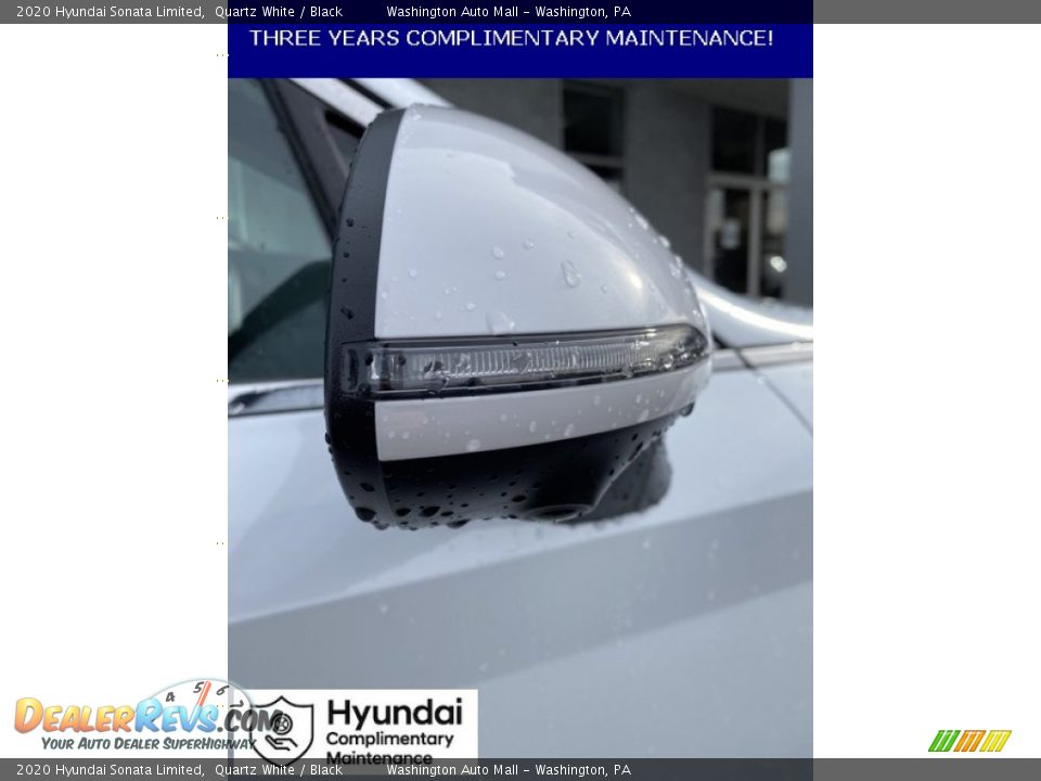 2020 Hyundai Sonata Limited Quartz White / Black Photo #27