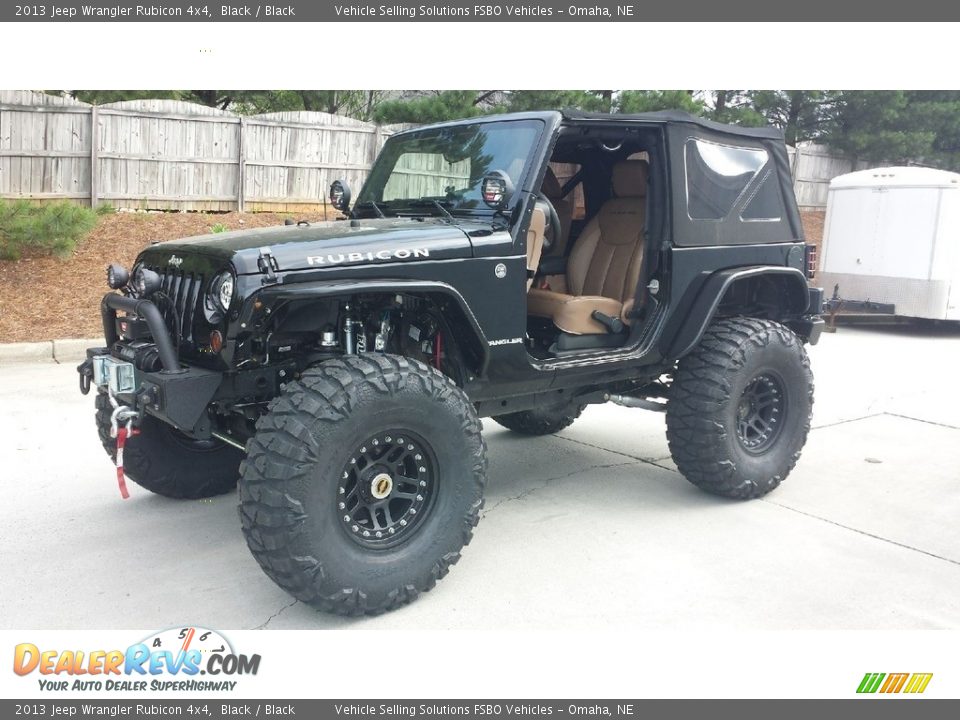 2013 Jeep Wrangler Rubicon 4x4 Black / Black Photo #1