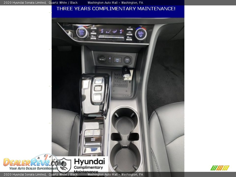 2020 Hyundai Sonata Limited Quartz White / Black Photo #32