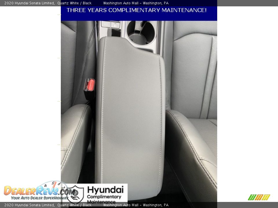 2020 Hyundai Sonata Limited Quartz White / Black Photo #33