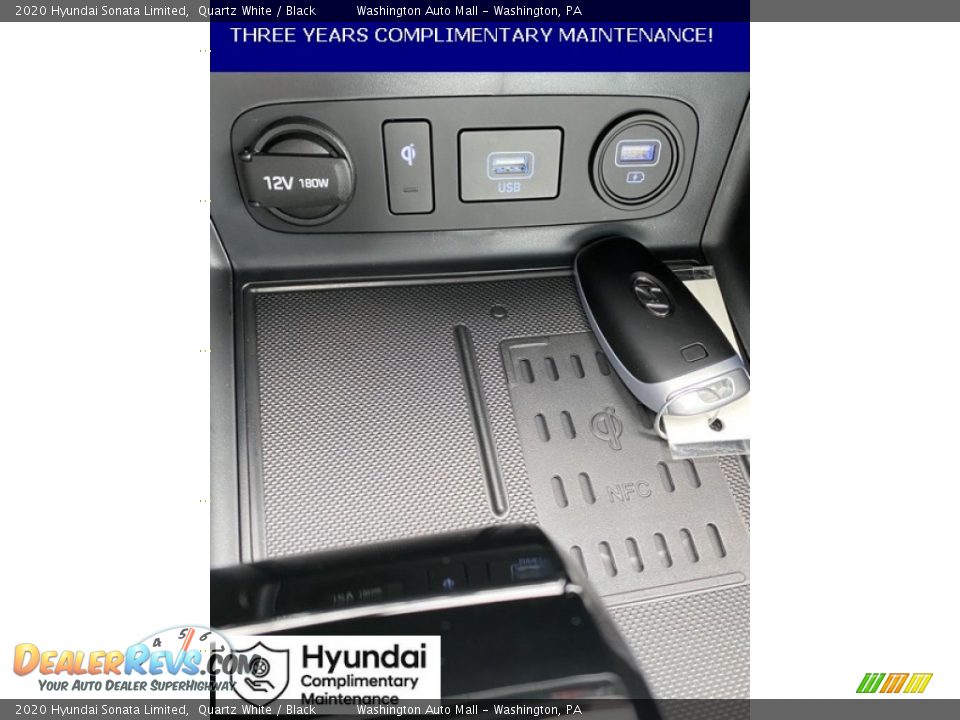 2020 Hyundai Sonata Limited Quartz White / Black Photo #36