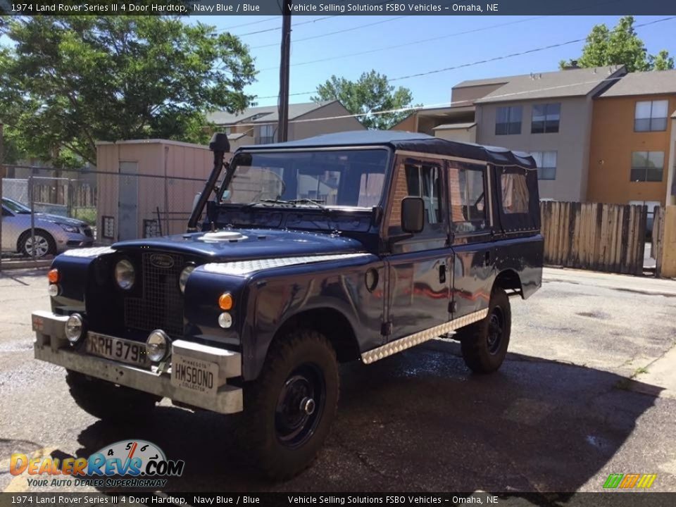 Navy Blue 1974 Land Rover Series III 4 Door Hardtop Photo #3