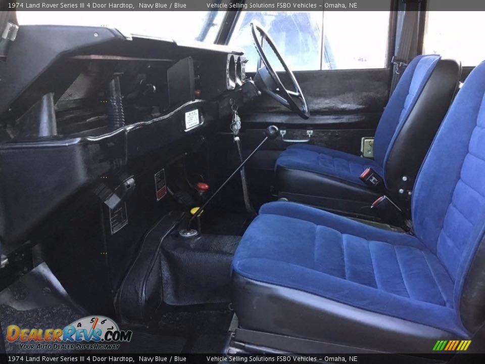 Blue Interior - 1974 Land Rover Series III 4 Door Hardtop Photo #7