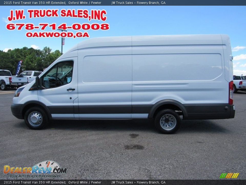 2015 Ford Transit Van 350 HR Extended Oxford White / Pewter Photo #2