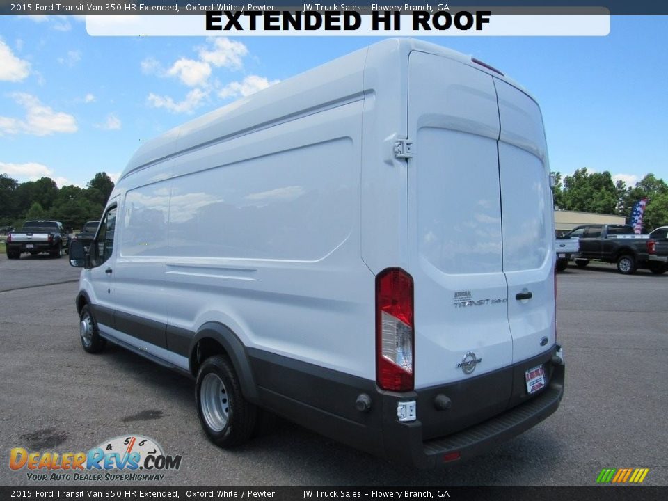 2015 Ford Transit Van 350 HR Extended Oxford White / Pewter Photo #3