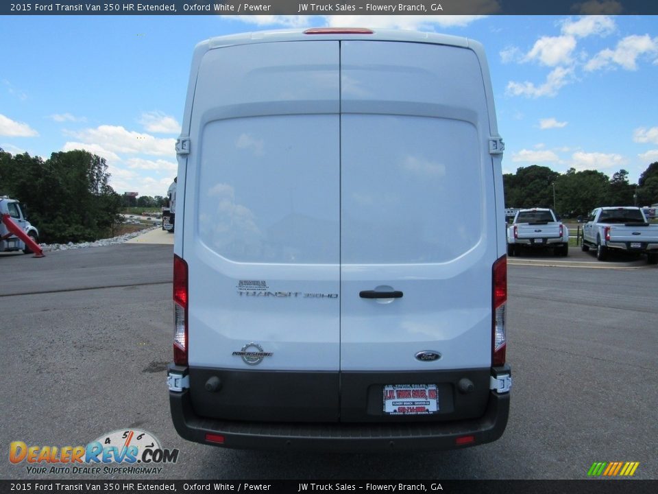 2015 Ford Transit Van 350 HR Extended Oxford White / Pewter Photo #4