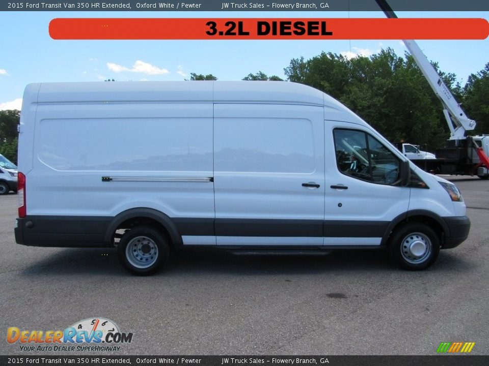 2015 Ford Transit Van 350 HR Extended Oxford White / Pewter Photo #6