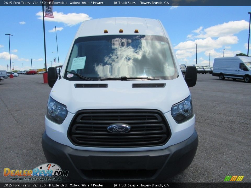 2015 Ford Transit Van 350 HR Extended Oxford White / Pewter Photo #8