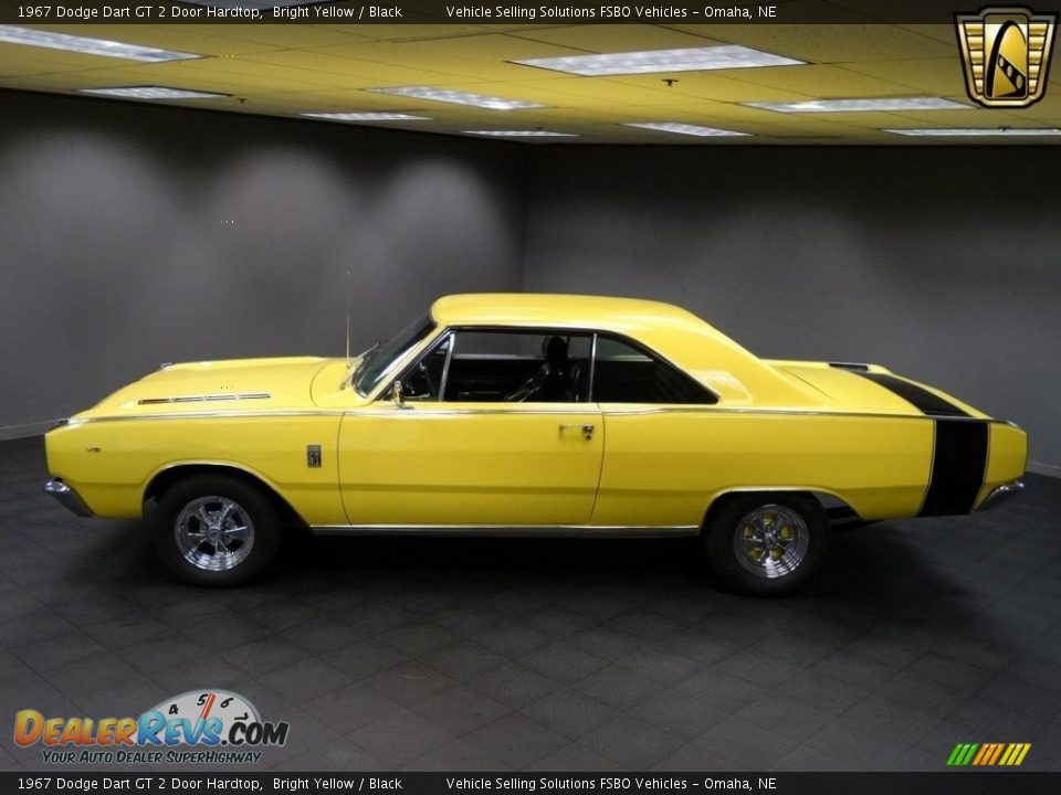 Bright Yellow 1967 Dodge Dart GT 2 Door Hardtop Photo #6