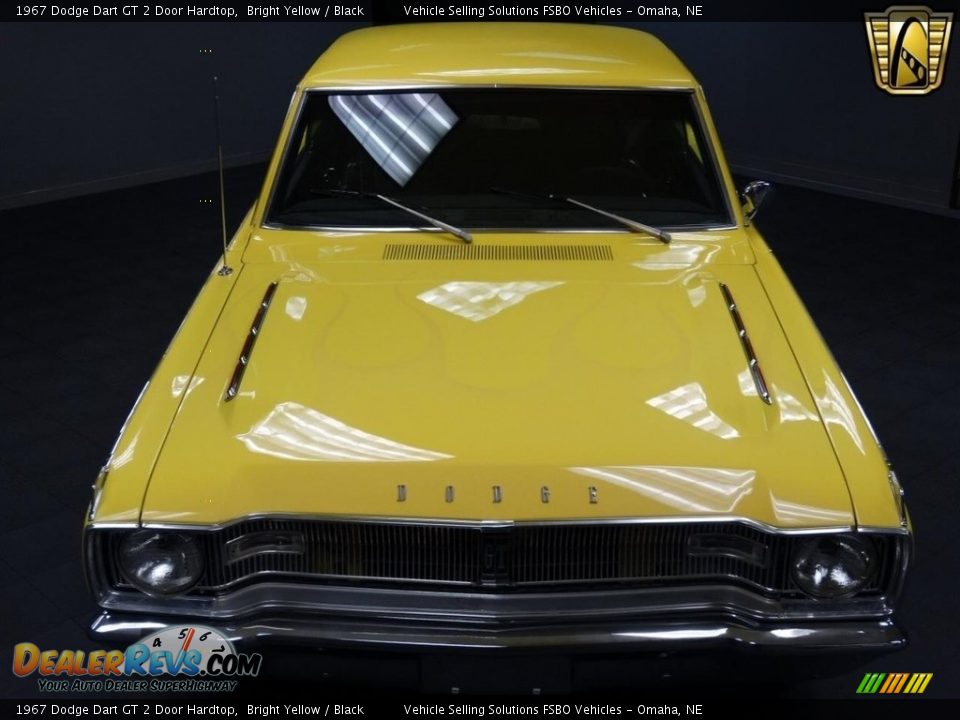 1967 Dodge Dart GT 2 Door Hardtop Bright Yellow / Black Photo #13