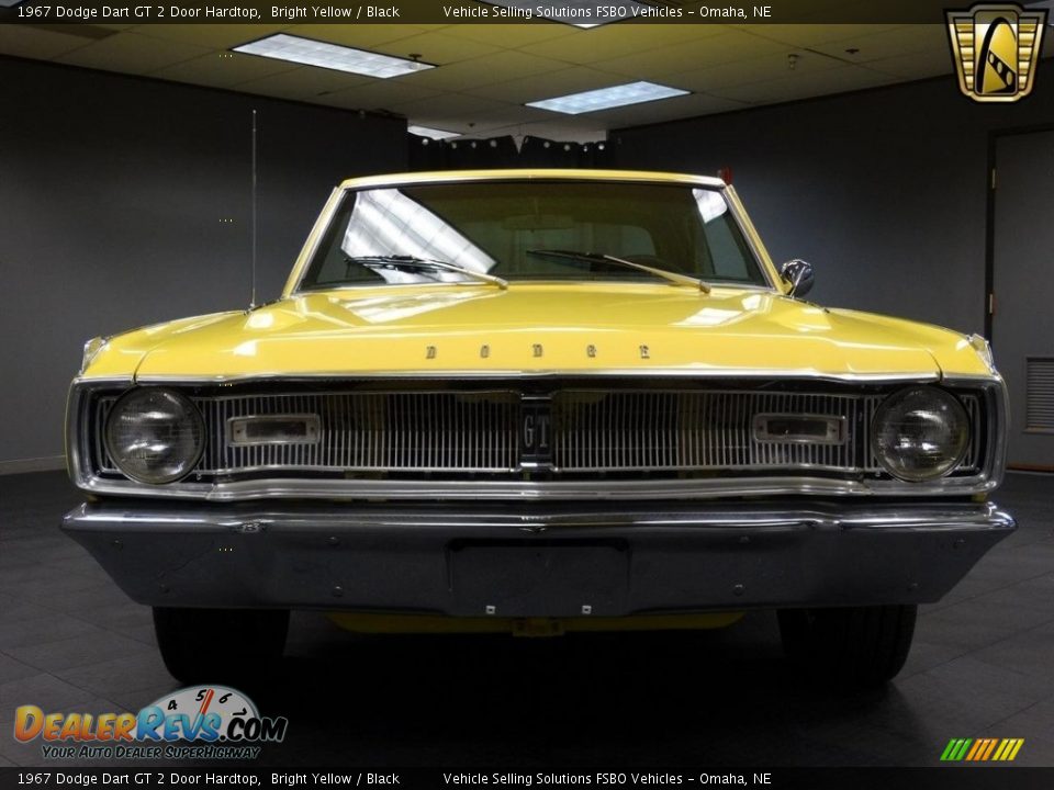 1967 Dodge Dart GT 2 Door Hardtop Bright Yellow / Black Photo #14