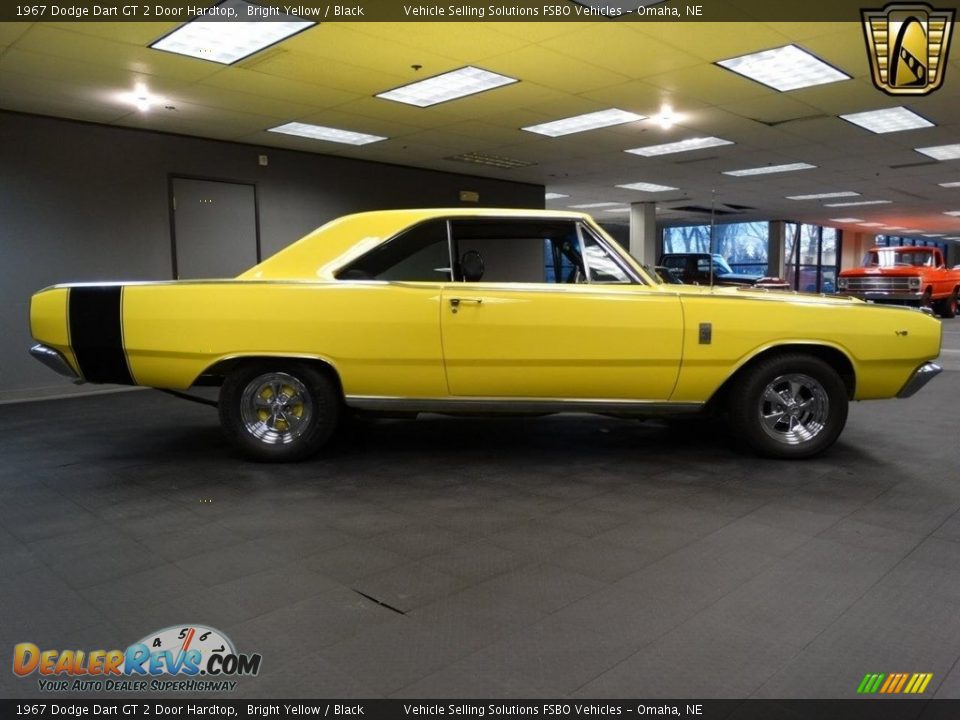 1967 Dodge Dart GT 2 Door Hardtop Bright Yellow / Black Photo #17