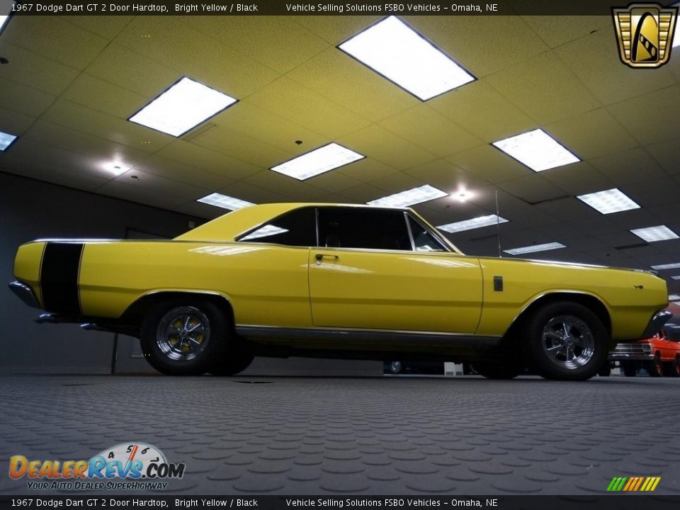 1967 Dodge Dart GT 2 Door Hardtop Bright Yellow / Black Photo #18