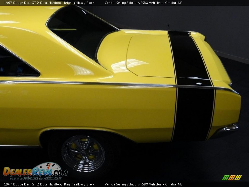 1967 Dodge Dart GT 2 Door Hardtop Bright Yellow / Black Photo #21