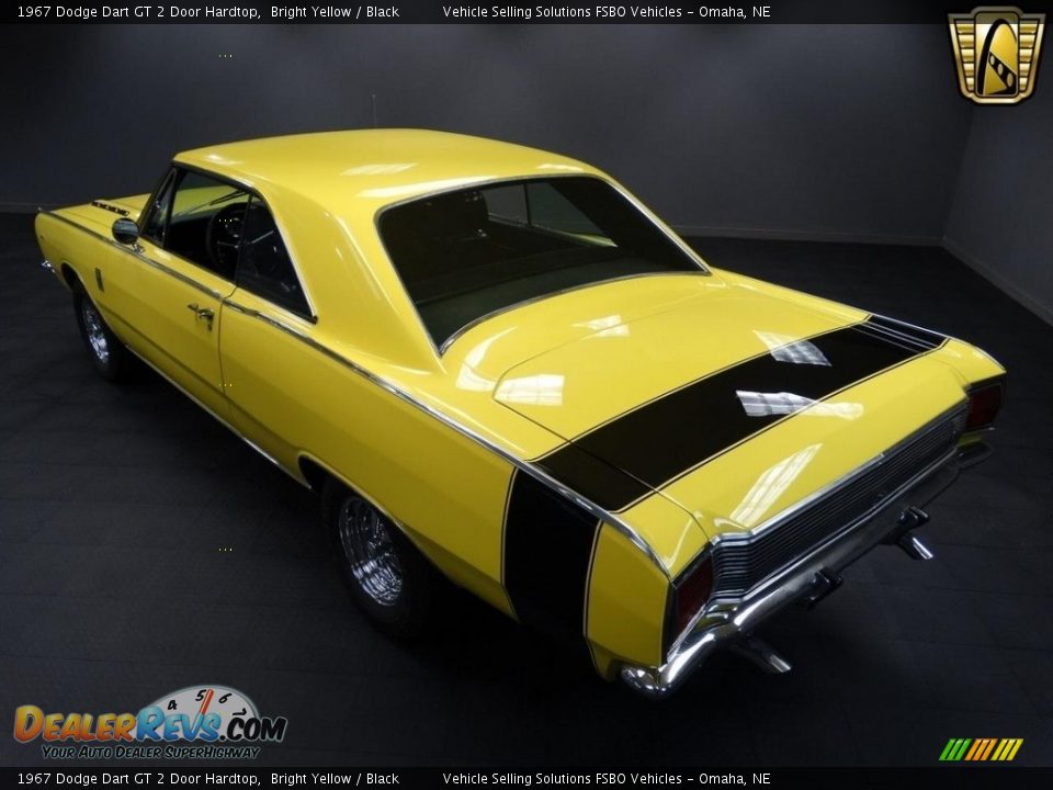 1967 Dodge Dart GT 2 Door Hardtop Bright Yellow / Black Photo #23