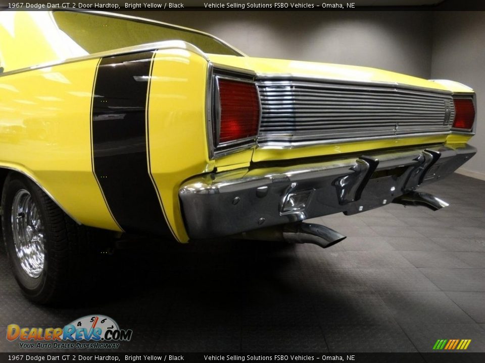 1967 Dodge Dart GT 2 Door Hardtop Bright Yellow / Black Photo #24