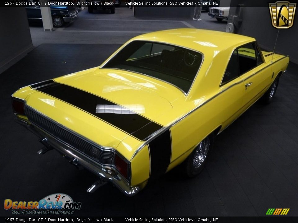 1967 Dodge Dart GT 2 Door Hardtop Bright Yellow / Black Photo #25