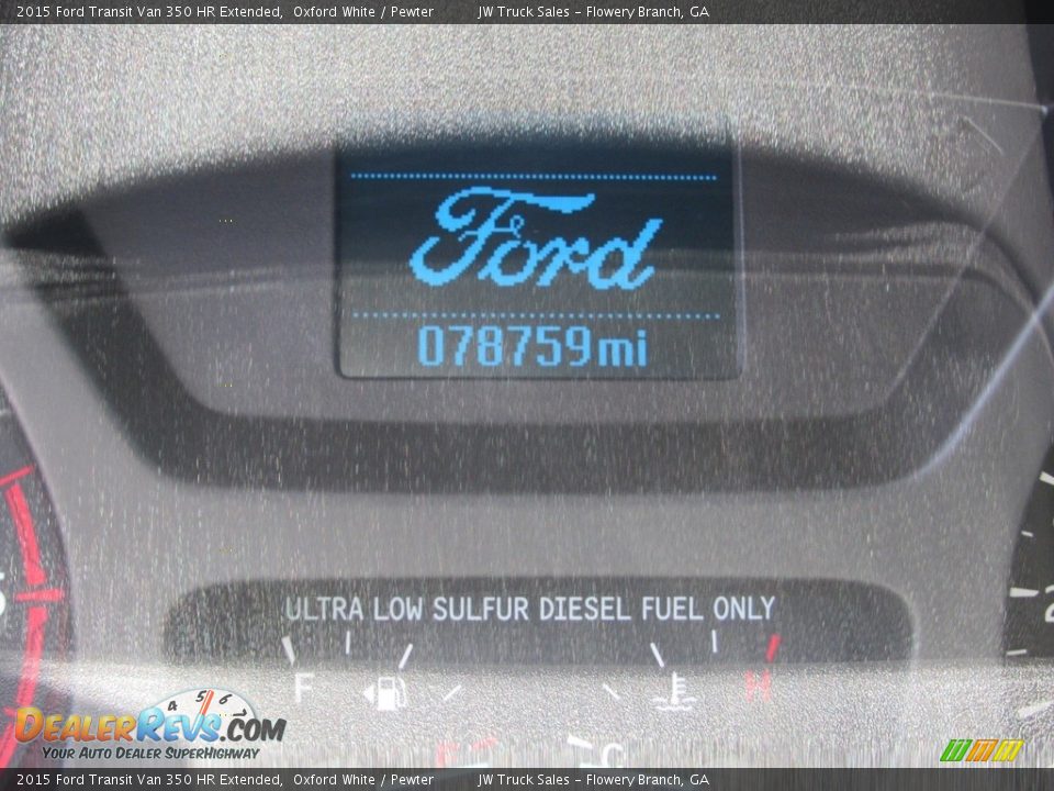 2015 Ford Transit Van 350 HR Extended Oxford White / Pewter Photo #32