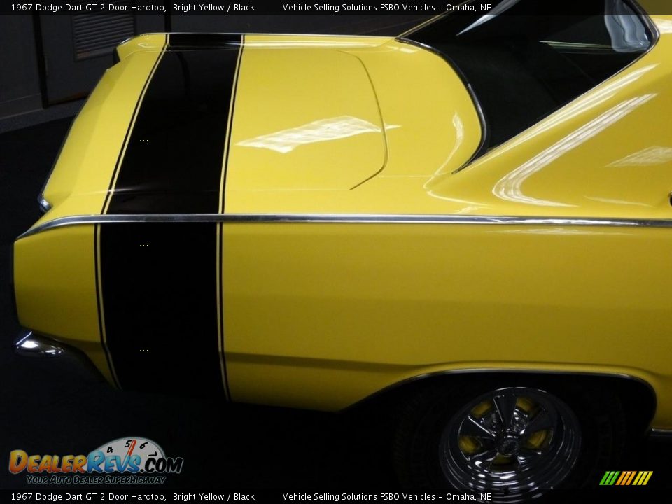 1967 Dodge Dart GT 2 Door Hardtop Bright Yellow / Black Photo #29