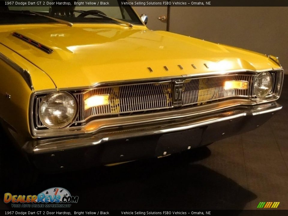 1967 Dodge Dart GT 2 Door Hardtop Bright Yellow / Black Photo #31